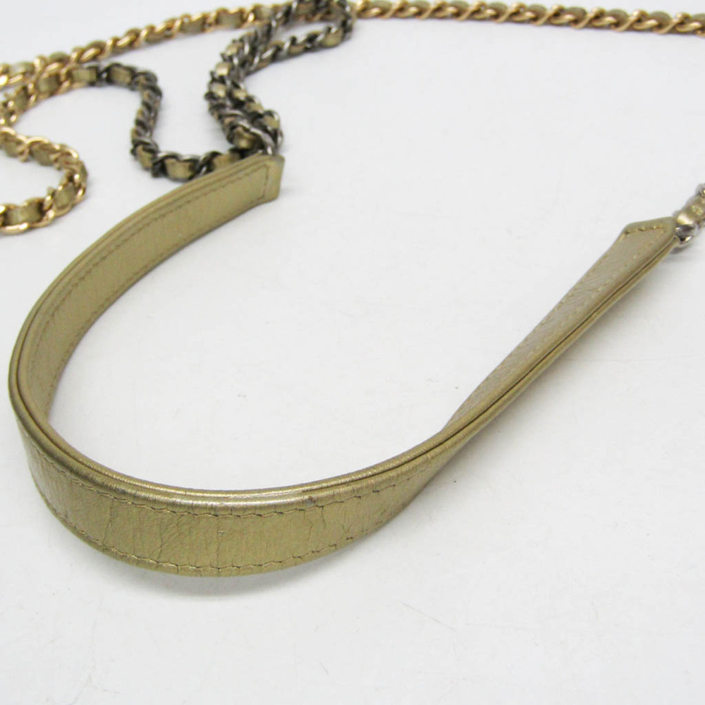 CHANEL Gold Leather Shoulder Bag - Picture 15 of 16